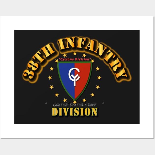 38th Infantry Division -Cyclone Division Wall Art by twix123844